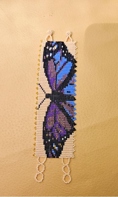 purple butterfly cuff