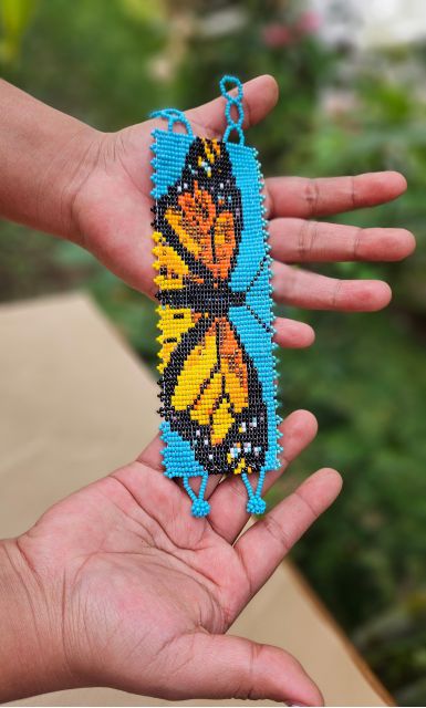 turquoise butterfly cuff