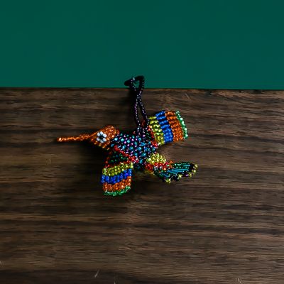 Hummingbird Beaded Guatemalan Ornament