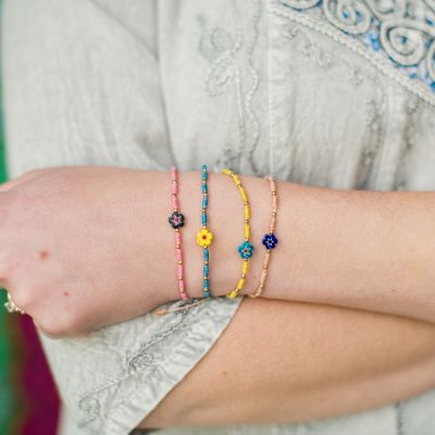 Friendship Bracelets 10pcs (10 in pack) Handmade from Coloured Thread | eBay