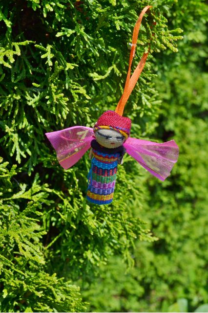 Fair Trade Handmade Guatemalan Worry Doll Angel Ornament