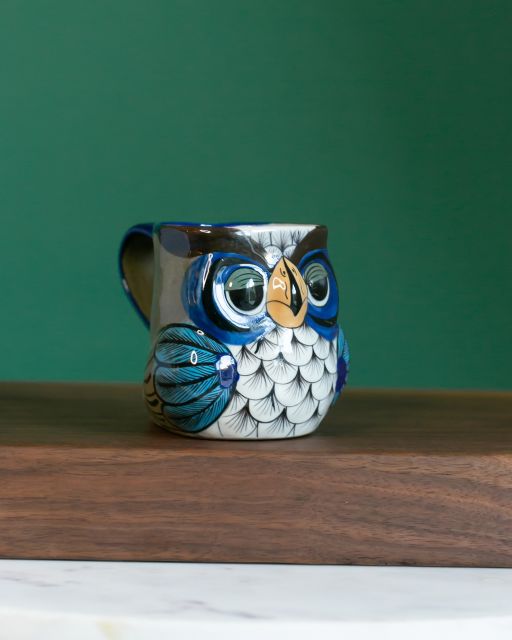 Fair Trade Handmade Guatemalan Ceramic Owl Mug