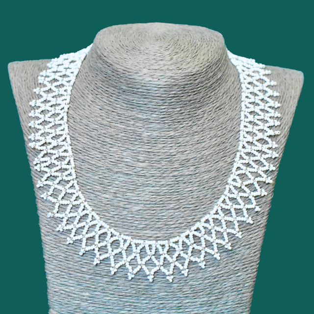 ruth bader ginsburg rgb necklace collar lace beaded handmade fair trade guatemalan