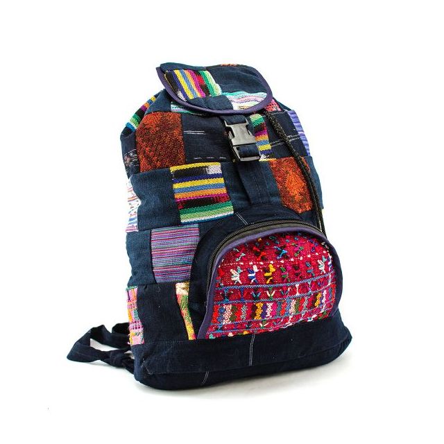 Fair Trade Upcycled Patch Backpack