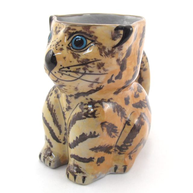 Fair Trade Handmade Guatemalan Ceramic Cat Mug