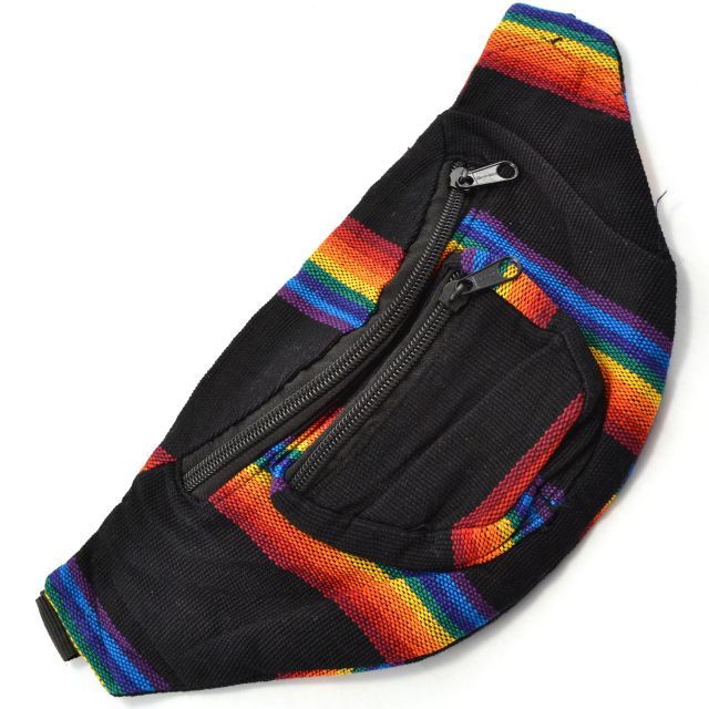 Rainbow, Pride, Fanny Pack, Spring Break, Guatemalan, Fair Trade, Functional, Bags, Colorful, Handmade, Imports