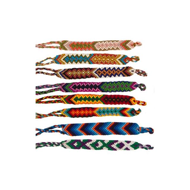 Lucia's Imports Handmade Fair Trade Wide Friendship Bracelet from Guatemala